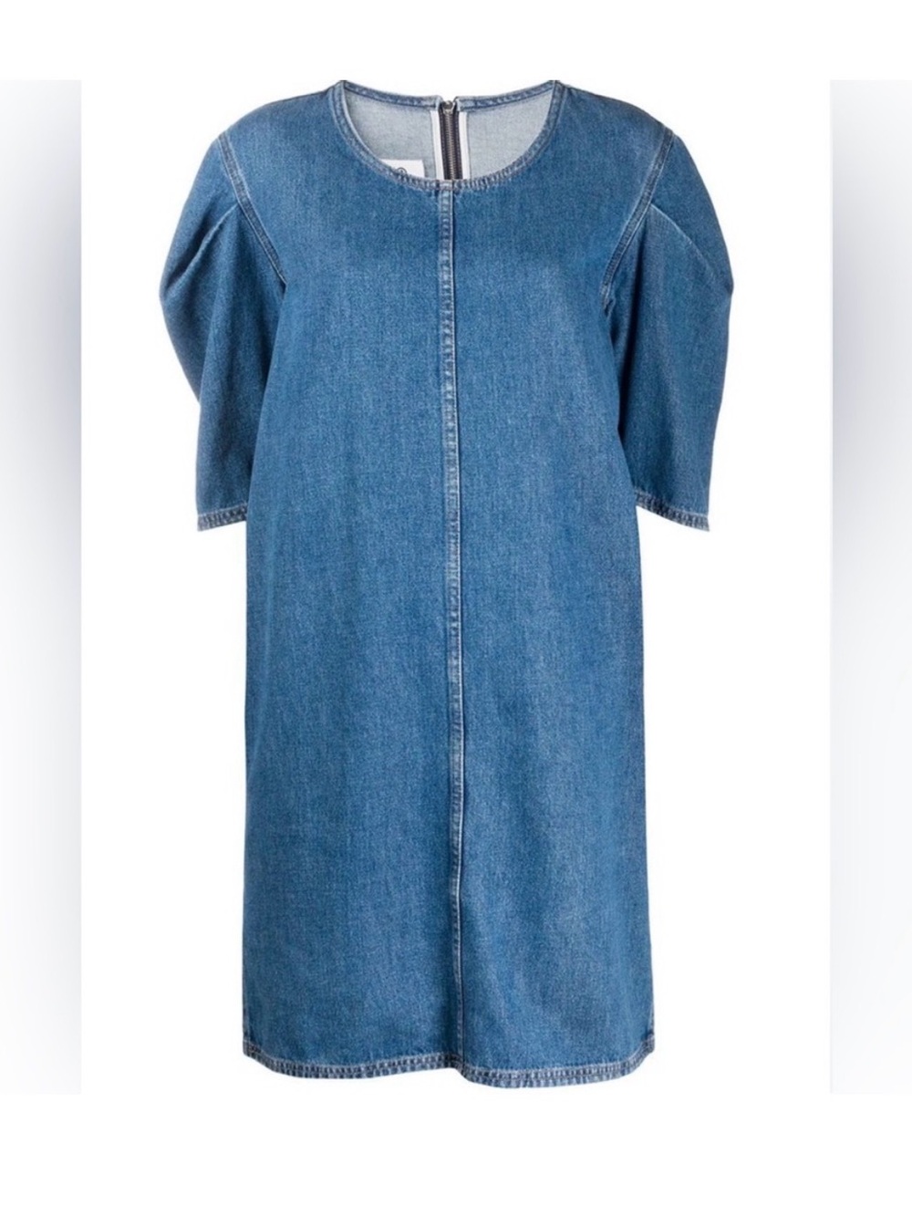 MM6 Maison Margiela Denim Puff-Sleeve Mini Dress